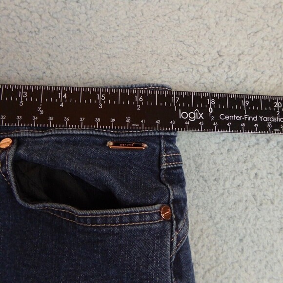 M&S Per Una Jeans Women's UK 16 Denim Pants Straight Leg Dark Wash Meas. 34x28 - Picture 11 of 15